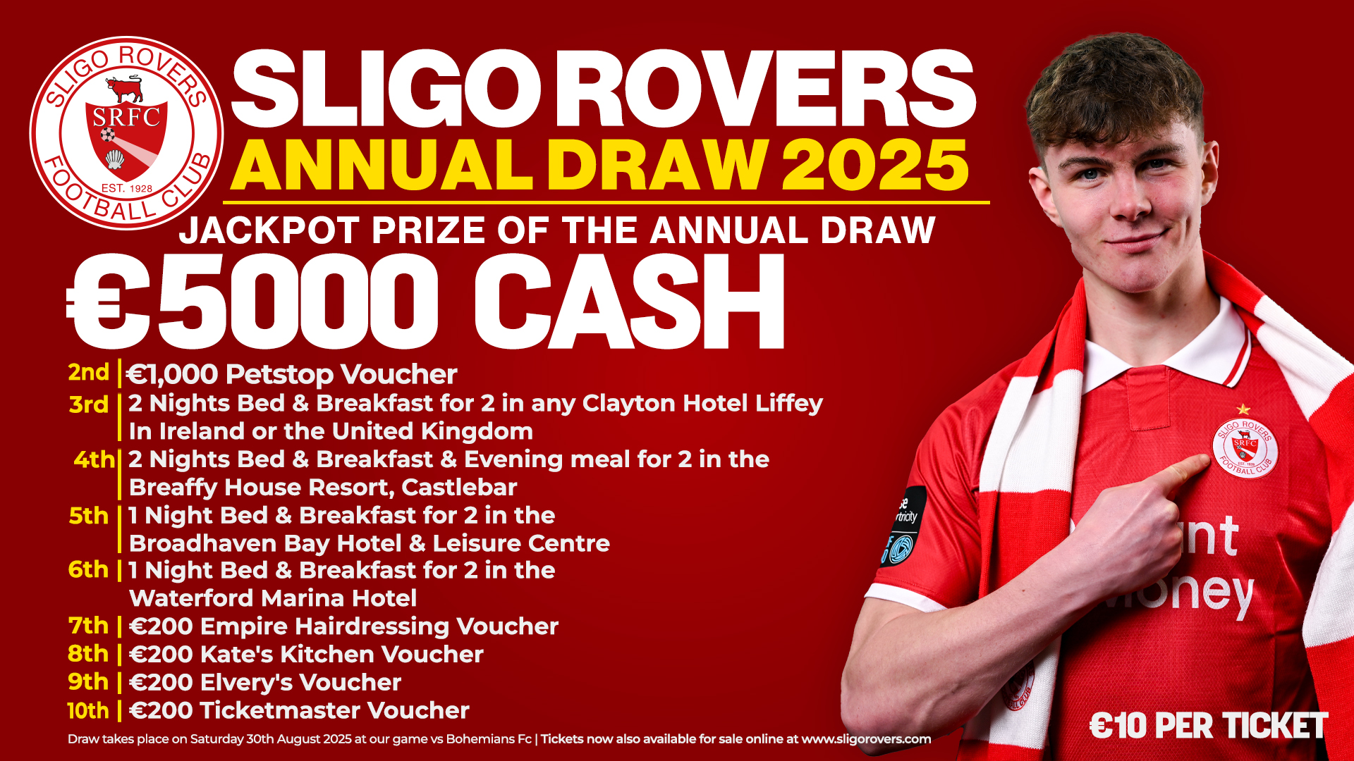 Maillot Vintage Matchwinner - Sligo Rovers F.C - Taille L - Rare